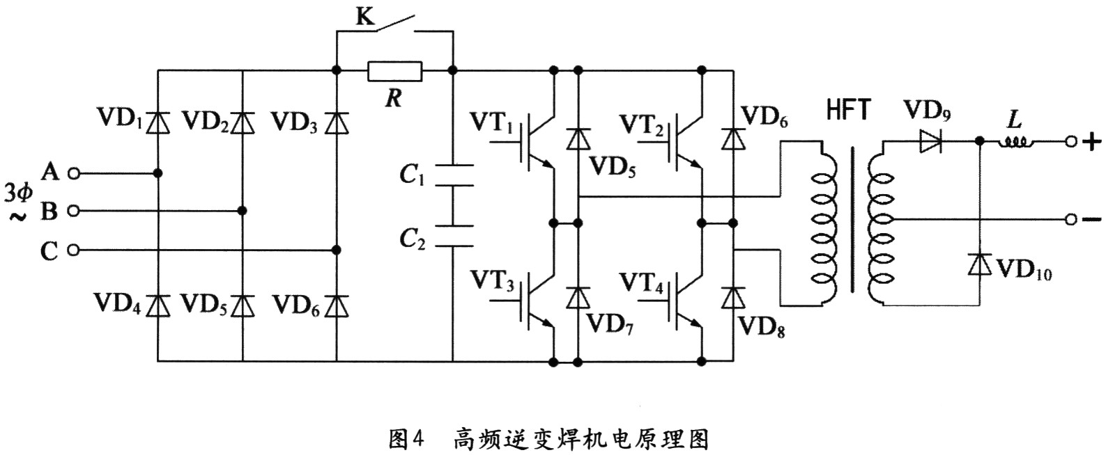 三相超快恢復二極管整流橋開關(guān)模塊