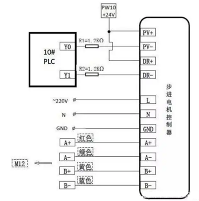 步進(jìn)電機(jī)驅(qū)動器接線圖