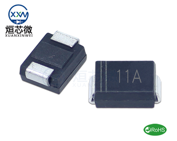 P6SMB11A參數(shù),TVS二極管P6SMB11A瞬態(tài)(變)抑制二極管